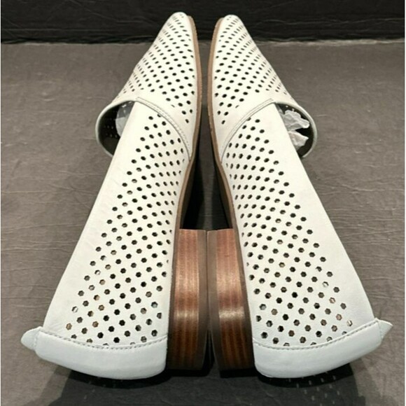 Array 'Willowy' White Nappa Leather Slip On Loafers Women's Size 12 N W/ Box - Picture 5 of 7